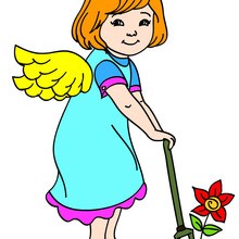 CHRISTMAS ANGELS coloring pages