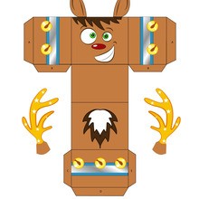 Rudolph Reindeer craft for kids