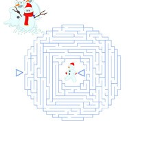 Christmas printable mazes