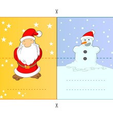 Santa & Snowman Christmas craft