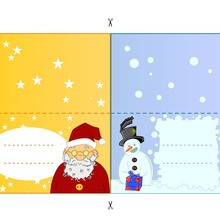 Snowman & Santa Claus Christmas craft