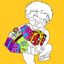 CHRISTMAS GIFT coloring pages