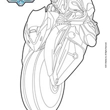 Max Steel on his motorcycle