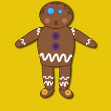 Gingerbread Man Doll Christmas craft