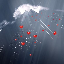 Valentine's Day cloudy sky free wallpaper