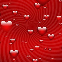 Red Valentine Hearts wallpaper