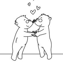 Blind Love coloring page