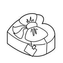 Love Chocolate Box coloring page