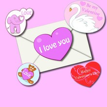 Printable greeting stickers craft for kids