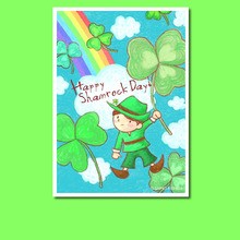 Leprechaun greeting card