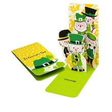 Leprechauns pop-up card craft for kids