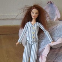 Pyjamas for your Barbie doll craft for kids