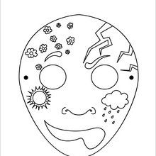 Weather Mask coloring page