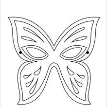 Butterfly Mask coloring page