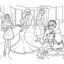 Barbie in the clothing store barbie printable
