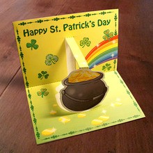 Pot O Gold Pop-Up card craft for kids