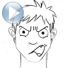 Draw a Facial Expression: Furious how-to draw lesson