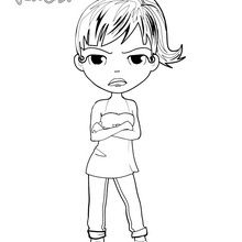 Angry Yodimi coloring page
