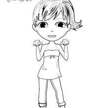 Worried Face coloring page