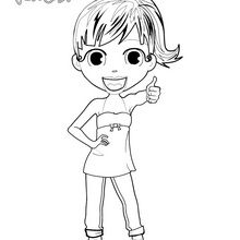 Proud Face coloring page