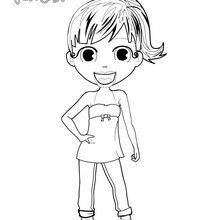 Exctatic Yodimi Expression coloring page