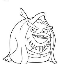 Obi Wan angry birds coloring page