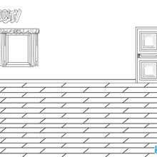 Central Square Apartment coloring page