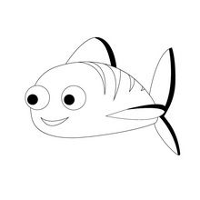 Fish eyes coloring page