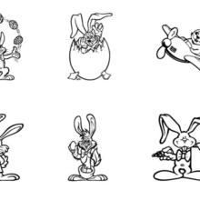 Bunny Icons coloring page