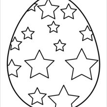 Colorful Chocolate Egg coloring page