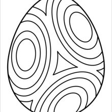 Decorative Easter Egg coloring page