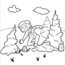Hidden Easter Eggs coloring page