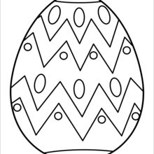 Painted Easter Egg coloring page