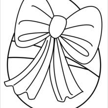 Thread-wrapped Chocolate Egg coloring page
