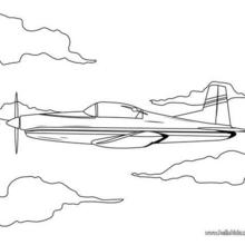 Aircraft coloring page