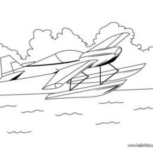Hydroplane coloring page