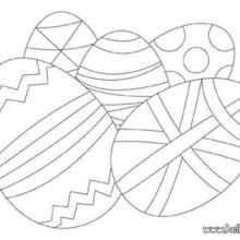 Wrapped Chocolate Eggs coloring page