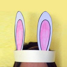 Rabbit Ears Hat craft for kids