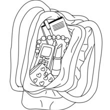 Mom's Purse coloring page