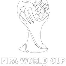 2014 FIFA WORLD CUP logo coloring page