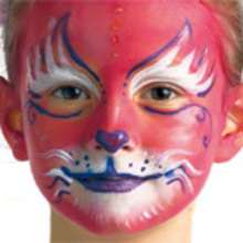 Cat Face Painting Design craft for kids