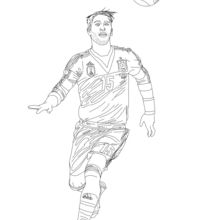 Sergio Ramos coloring page