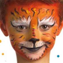 Tiger Face Painting Design for children