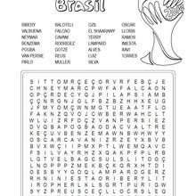 FIFA World Cup 2014 Players Word Search Puzzle