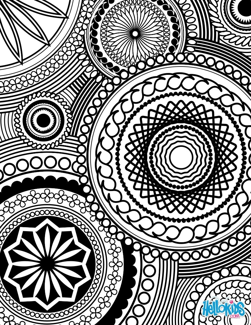 Free Printable Design Coloring Sheets 4