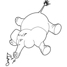 Elephant Trumpets coloring page