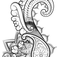 Sophisticated Adult Coloring Page coloring page