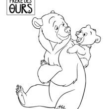 Brother Bear: Kenaï and Koda coloring page