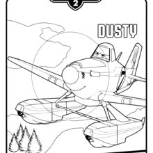 Dusty Crophopper coloring page