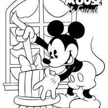 Mickey' Surprise coloring page